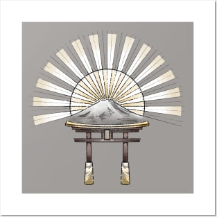 White Mana Symbol in a Japanese Traditional Style- for fans of Magic the Gathering Posters and Art